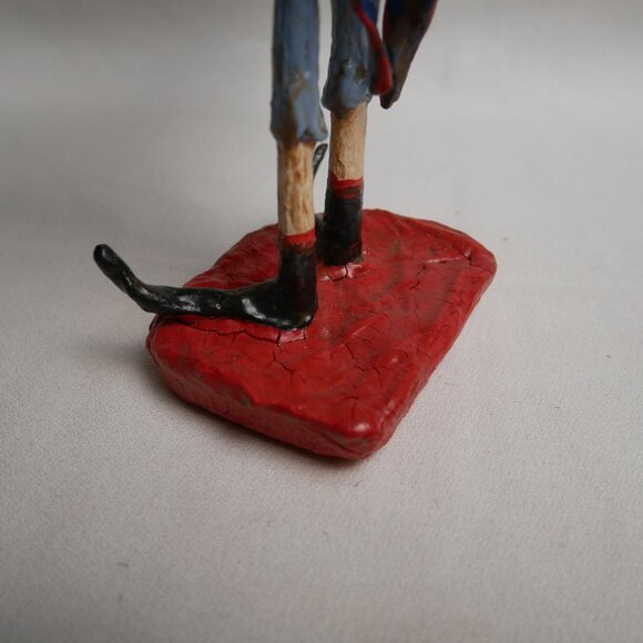 Andy Faye Uncle Sam Snowman Figurine Holding American Flag 2001 Limited 5/10 - Picture 6 of 8